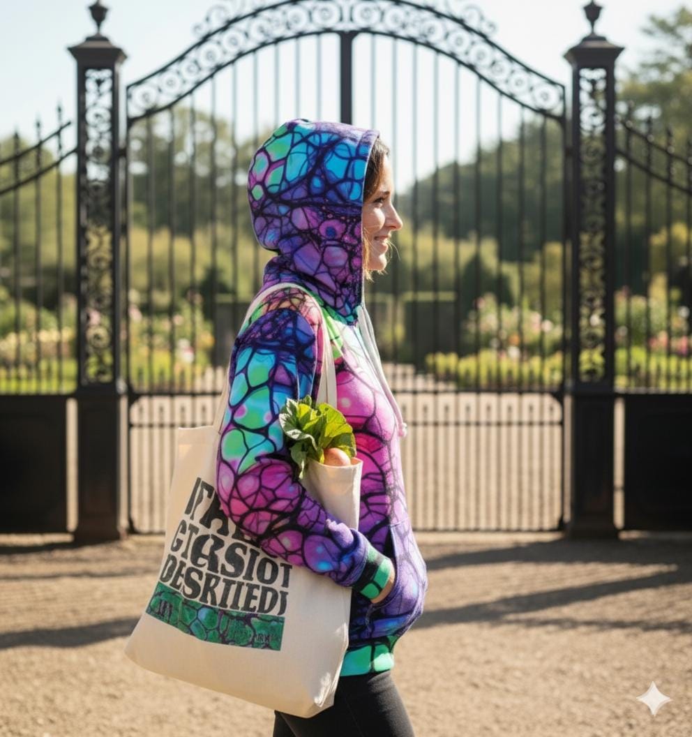 Neon Fluorescent Lava Veins Hoodie | Unisex Durable Vibrant Pullover