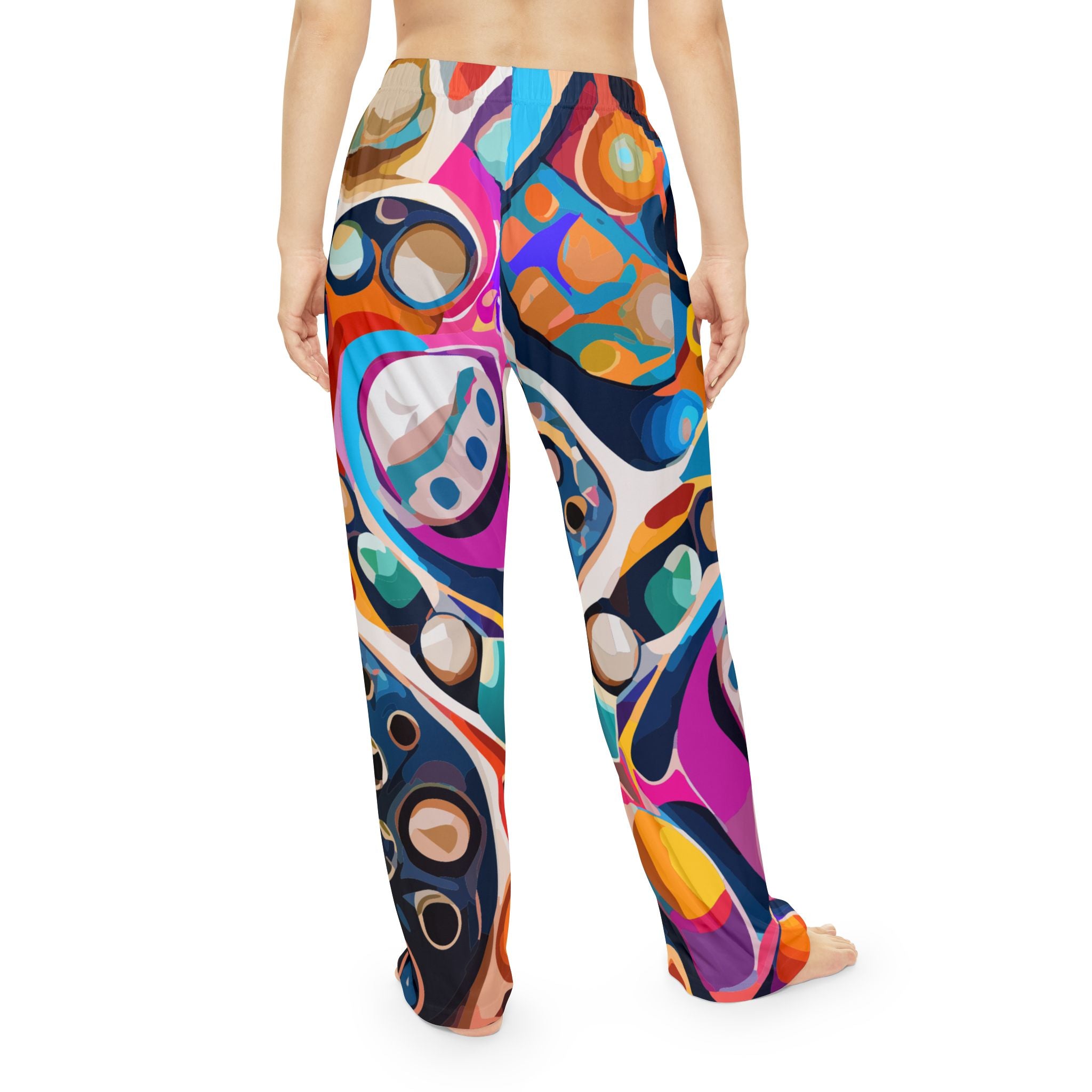 The "Chromatic Dreams" Pajama Pants - Abstract Maximalist Art | Lightweight & Soft-Brushed | Assembled in the USA | Dyles Mavis Original