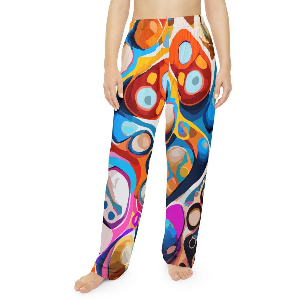 The "Chromatic Dreams" Pajama Pants - Abstract Maximalist Art | Lightweight & Soft-Brushed | Assembled in the USA | Dyles Mavis Original