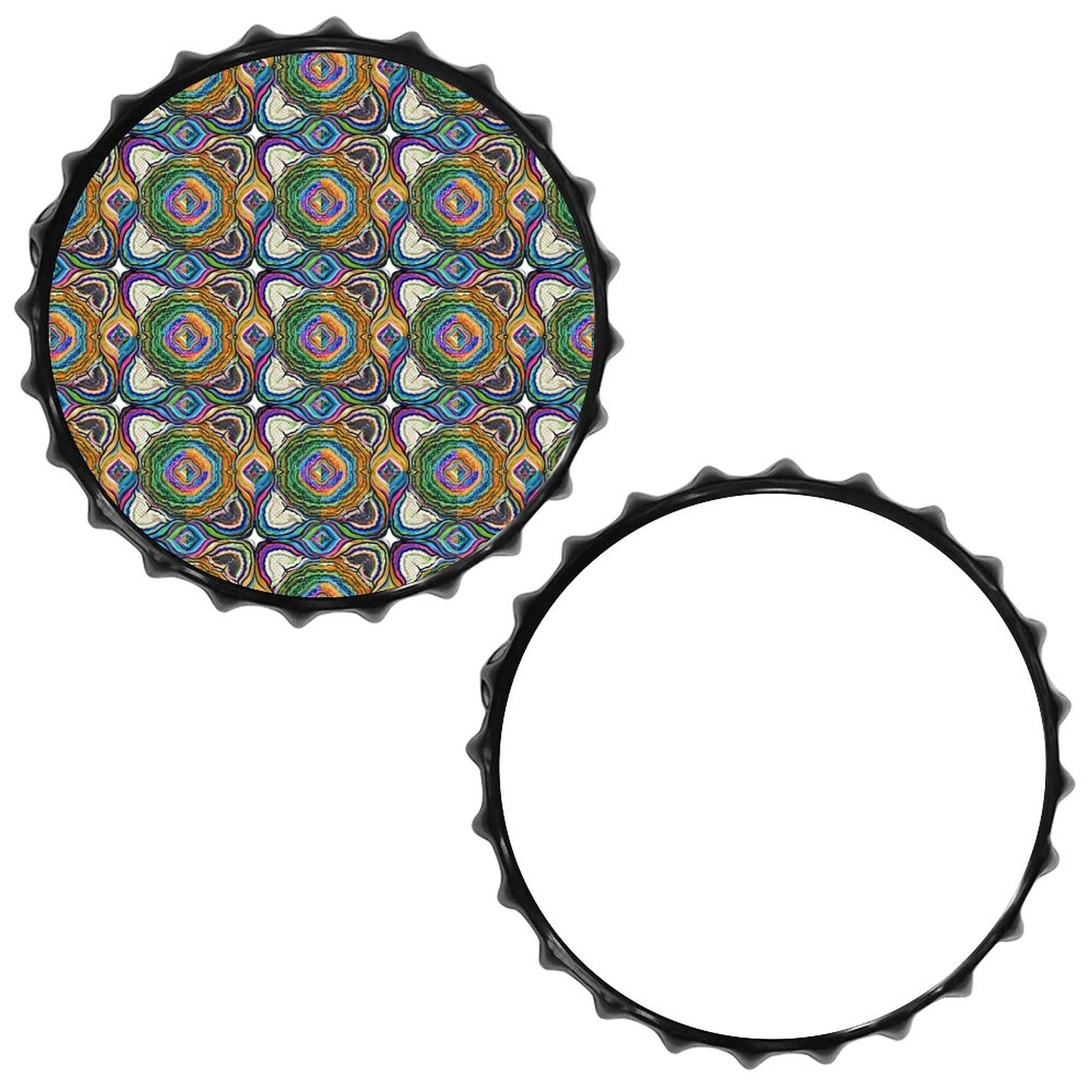 Abstract Psychedelic Swirl Art Iron Plate