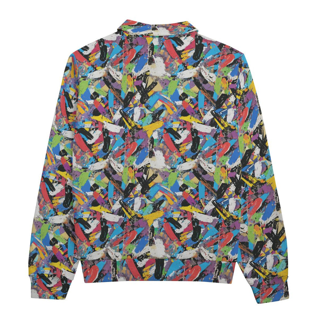 All-Over Print Unisex Lapel Sweatshirt | 310GSM Cotton