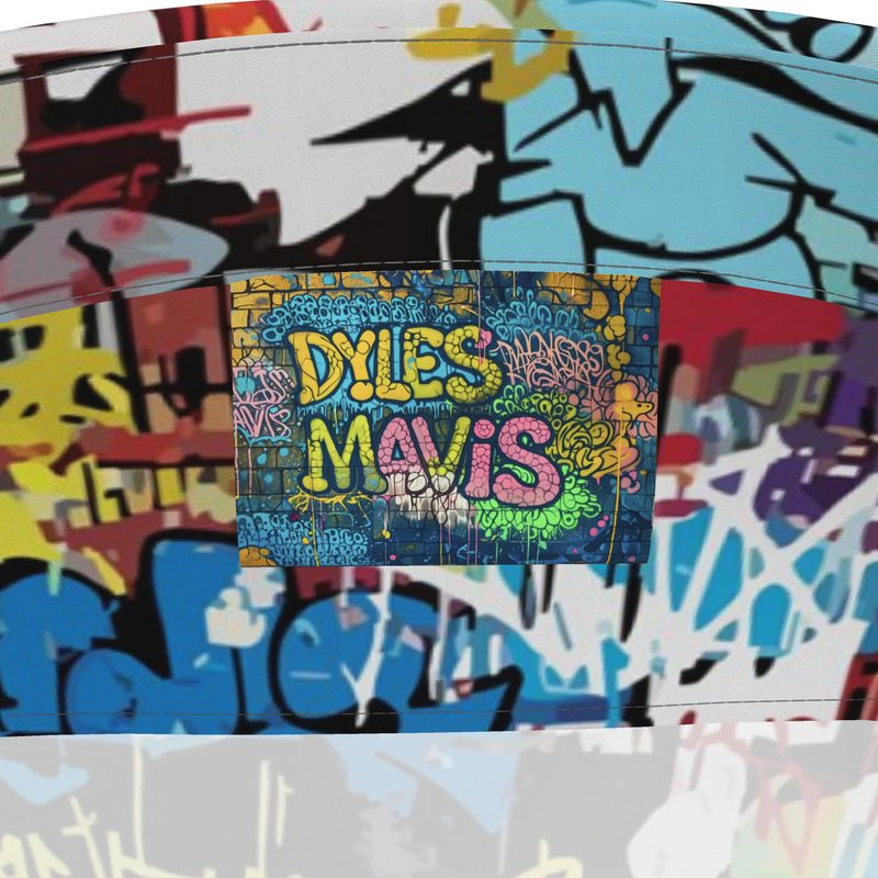 "Wall Talk" All-Over-Print Graffit Collage Boxer Shorts For Men