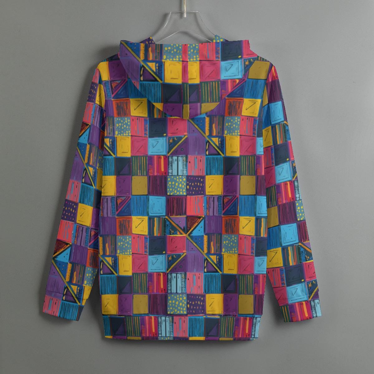 All-Over Print Women's Pullover Hoodie With Drawstring