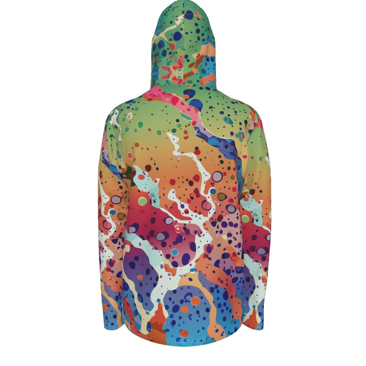 All-Over Print Men's Sunscreen  Sports Hoodie With Thumb Holes