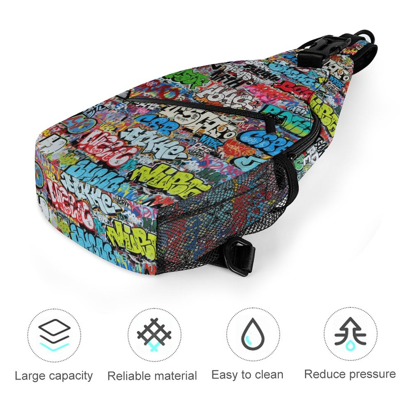 Create Unique Sling Bags with Our durable polyester (All-Over Printing)