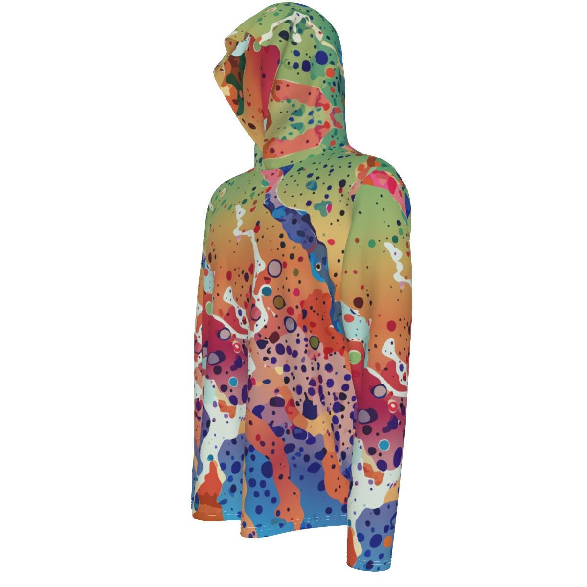 All-Over Print Men's Sunscreen  Sports Hoodie With Thumb Holes