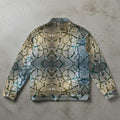 Abstract Interlock Pattern Urban Jacket