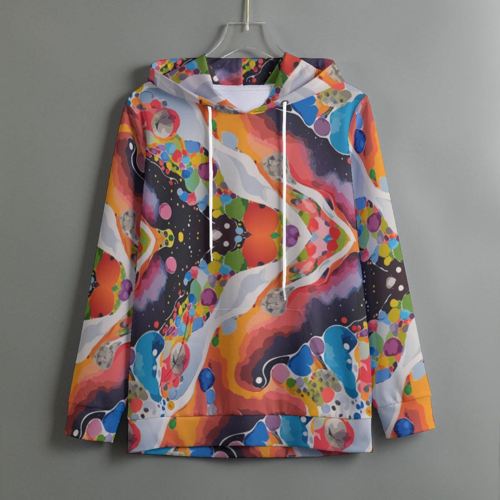 All-Over Print Women's Pullover Hoodie With Drawstring