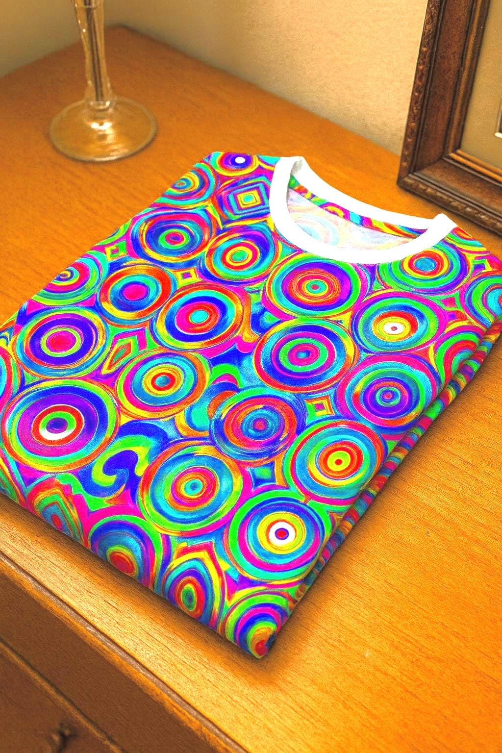 Abstract Swirls Unisex Tee, Reptilian Design