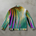 Abstract Neon Stripe Streetwear Jacket
