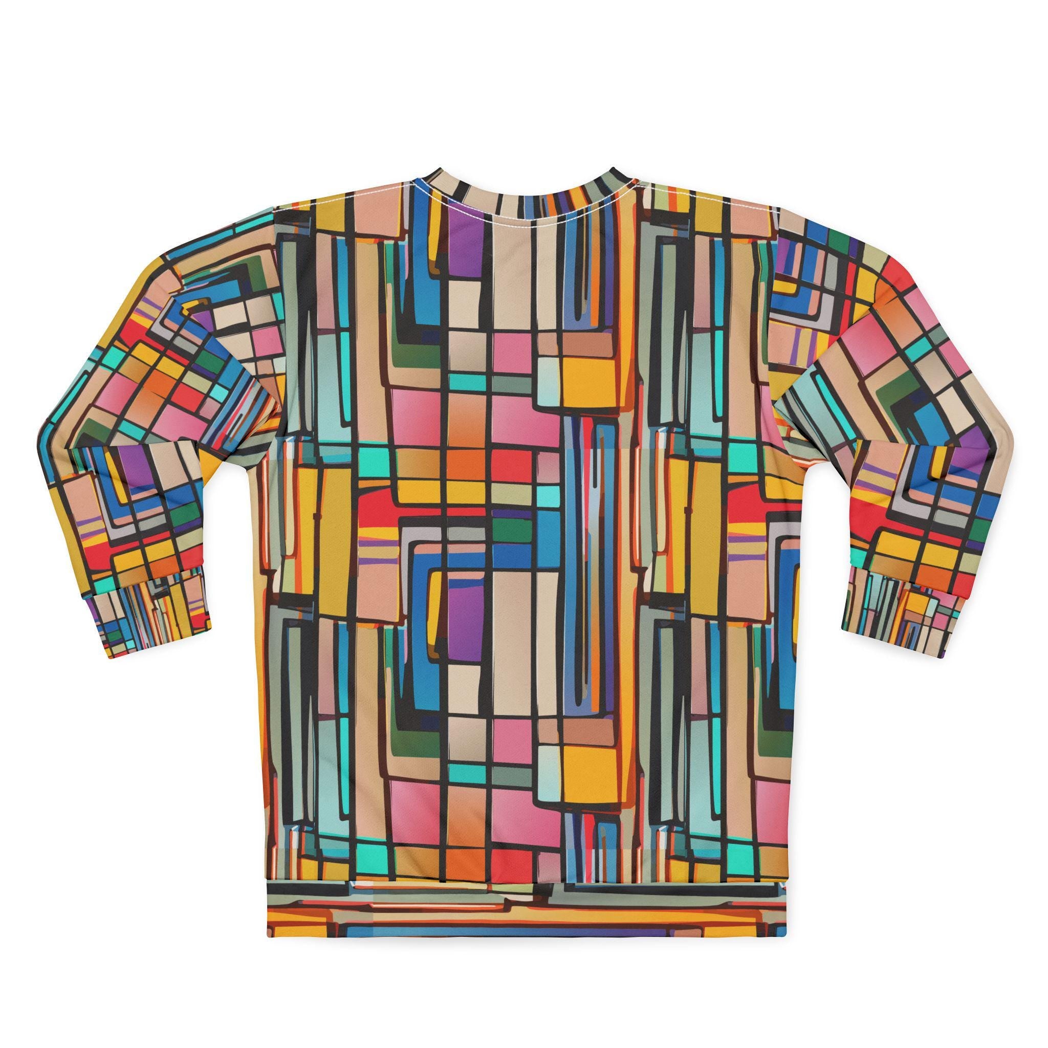 Colorful Geometric Abstract Sweatshirt | All-Over Print