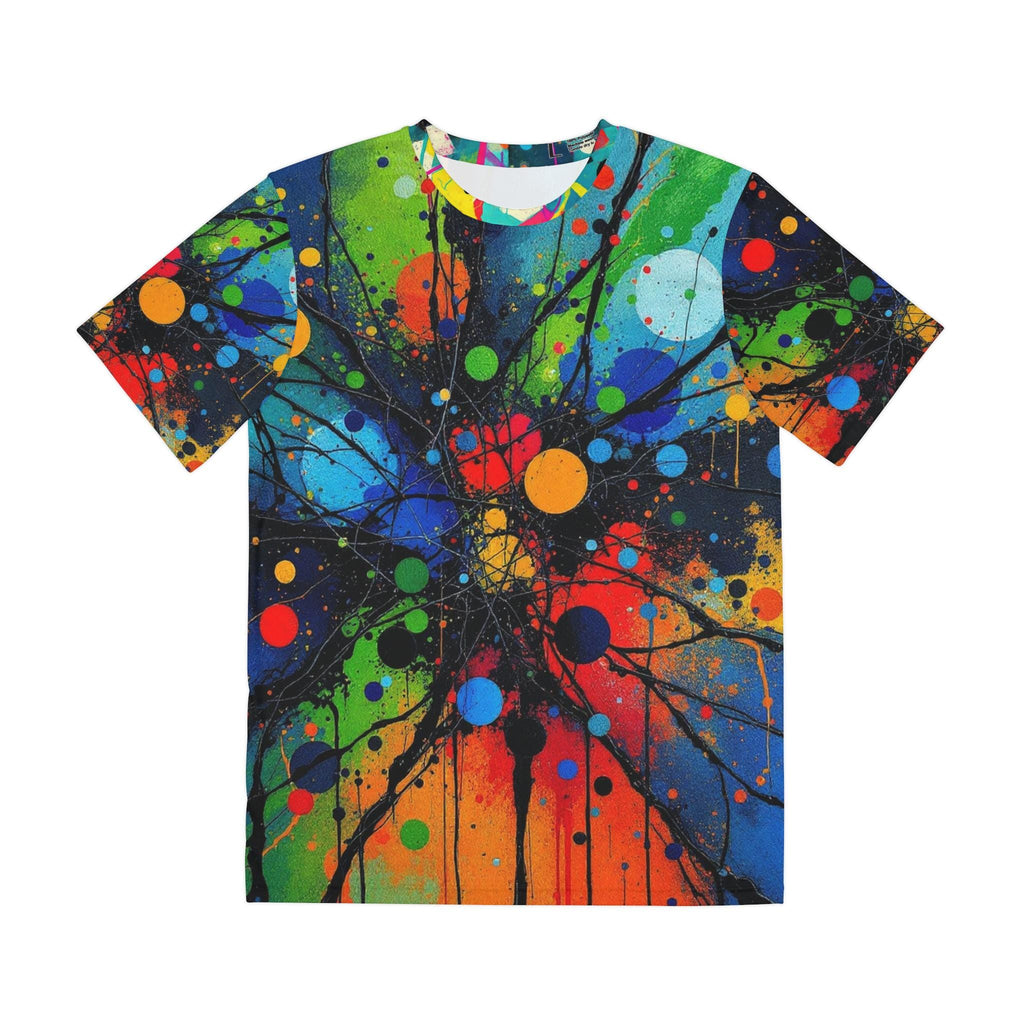Psychedelic Splatter Shirt: Rave Festival Abstract Art