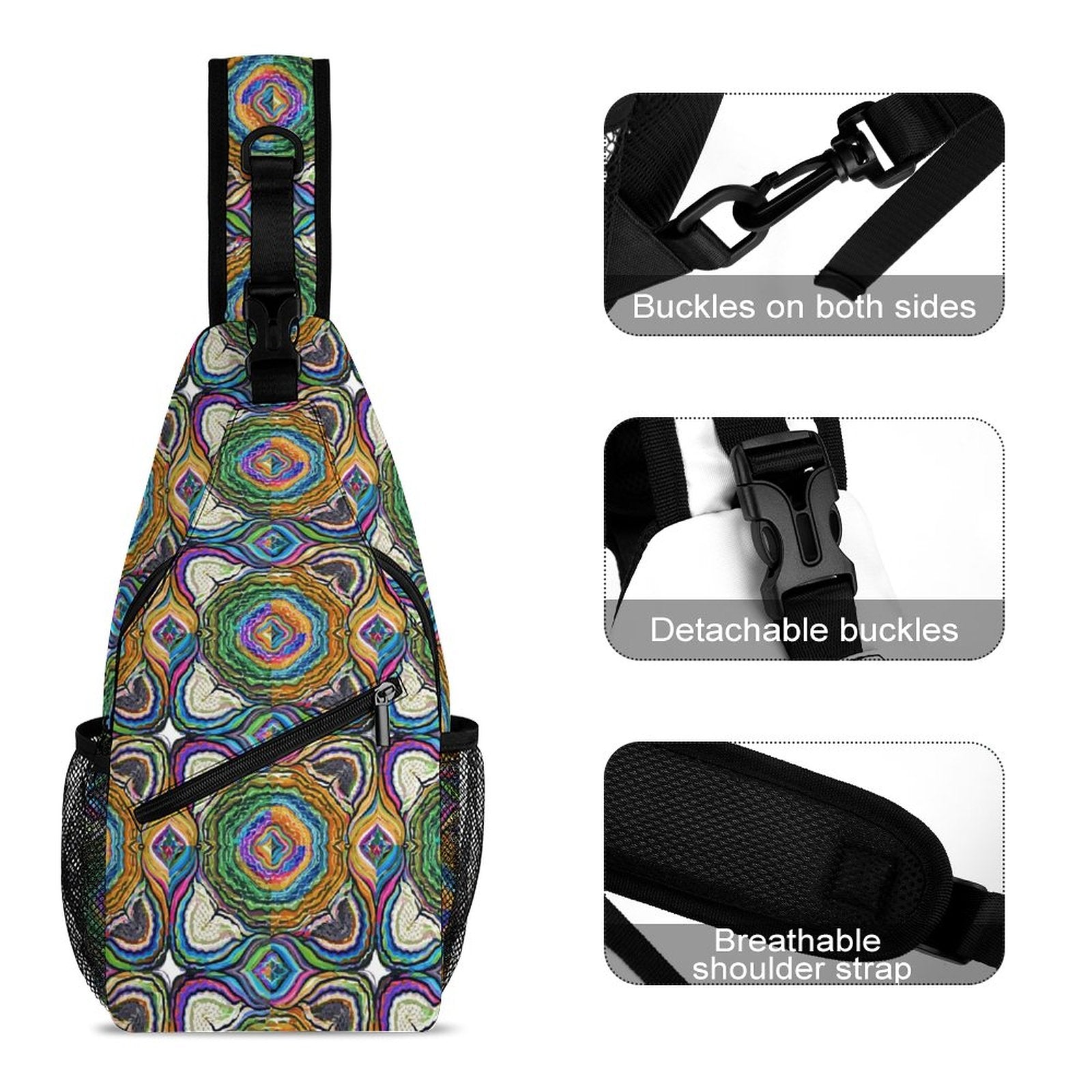 Create Unique Sling Bags with Our durable polyester (All-Over Printing)