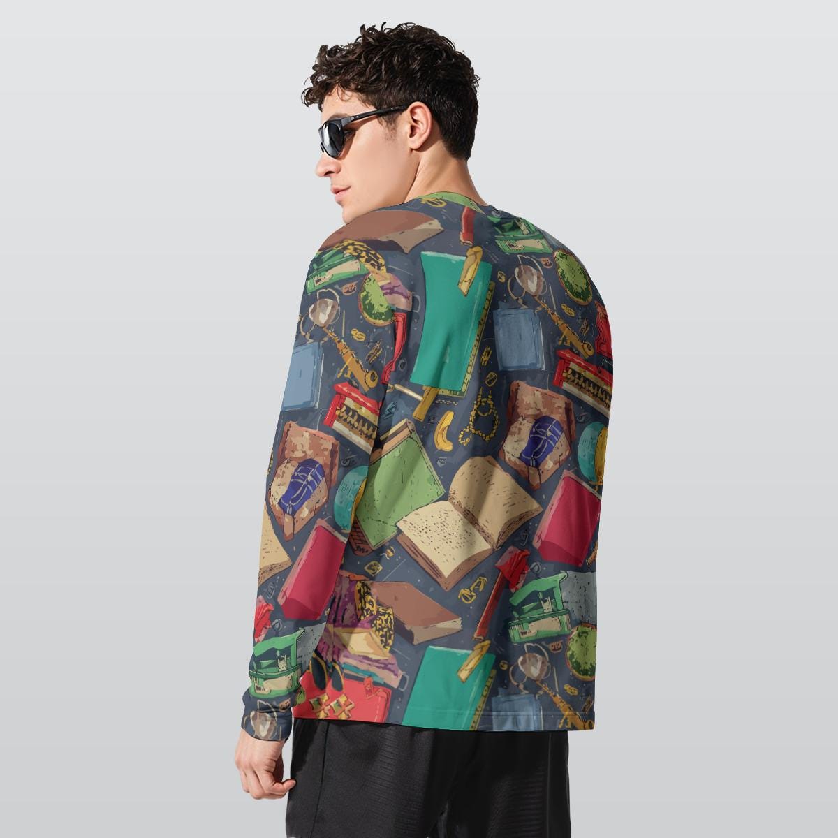 All-Over Print Long Sleeve T-Shirt | 190GSM Cotton