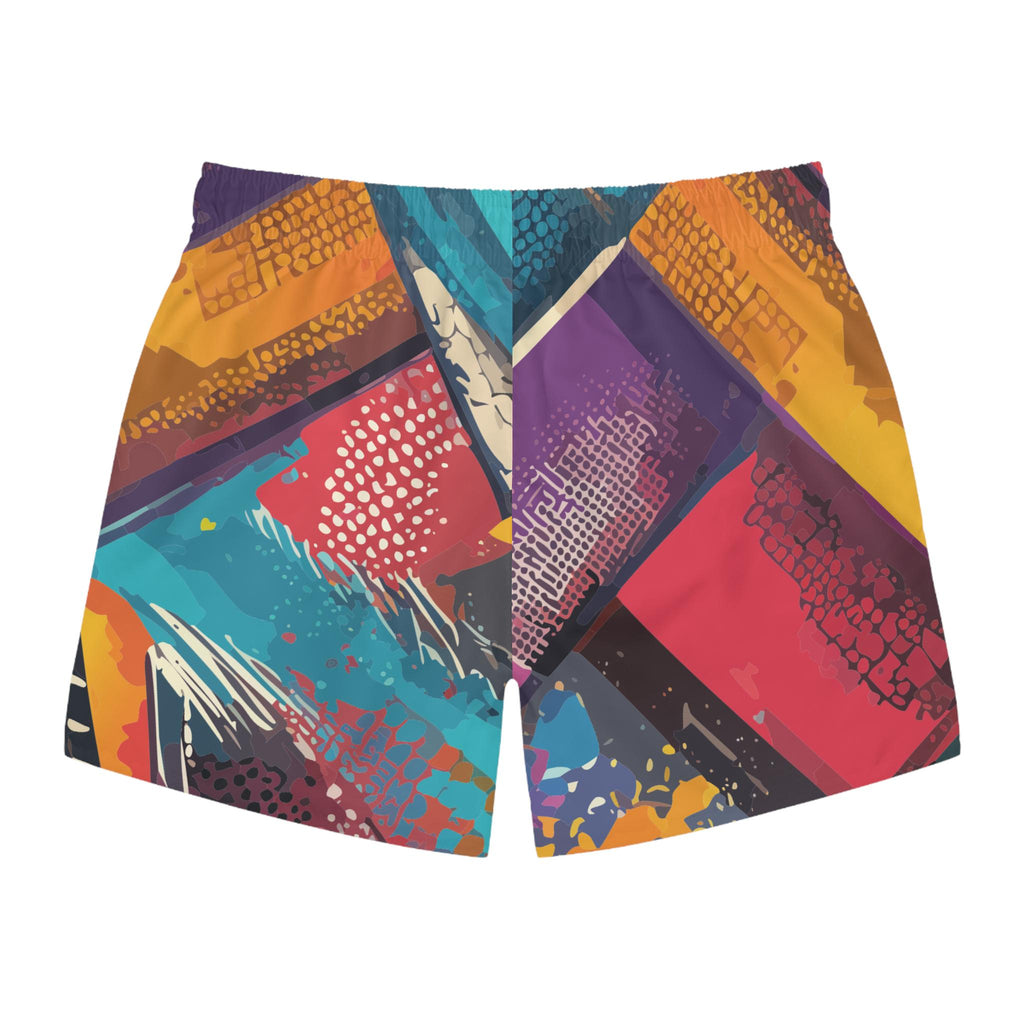 Abyss Prism Swim Trunks - Abstract Chaos Swimwear