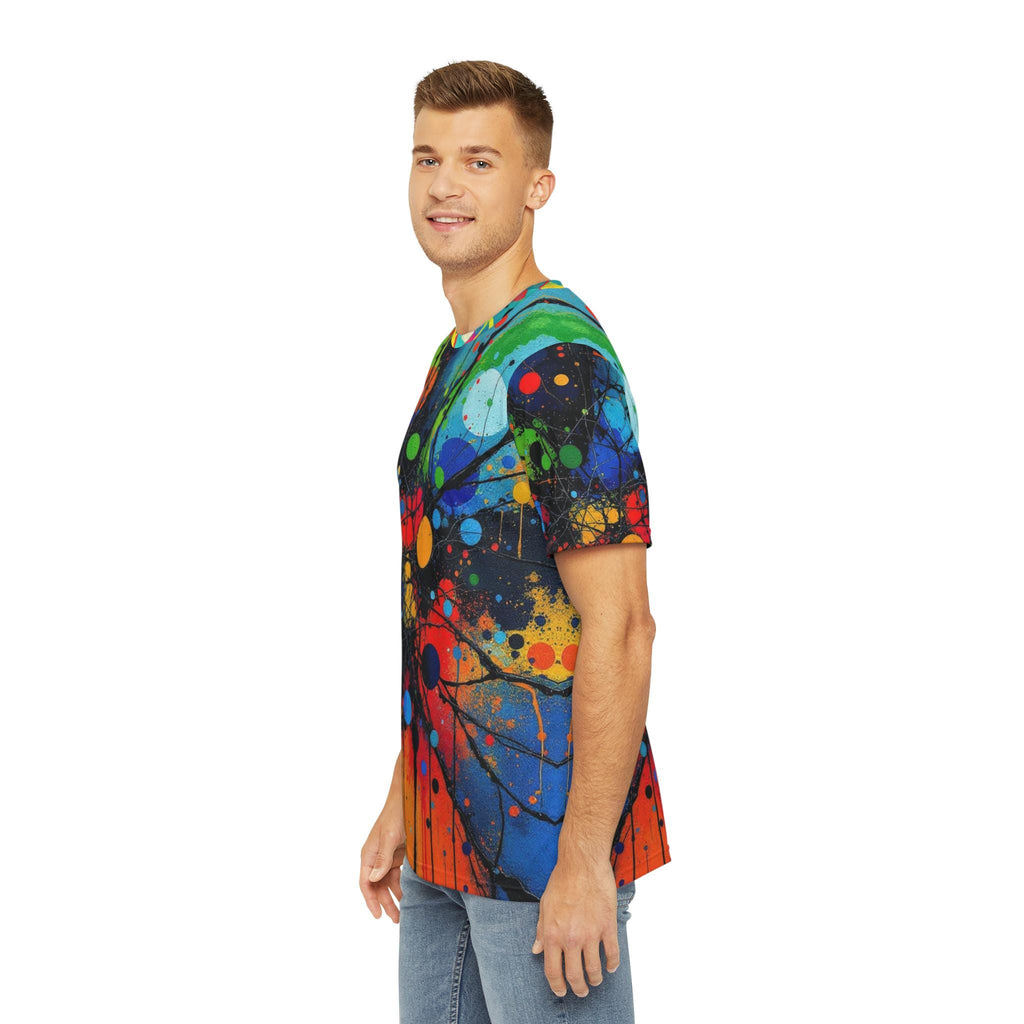 Psychedelic Splatter Shirt: Rave Festival Abstract Art