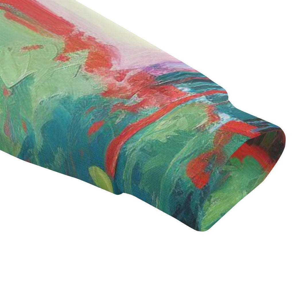 All-Over Print Unisex Stand-up Collar Knitted Fleece Outwear