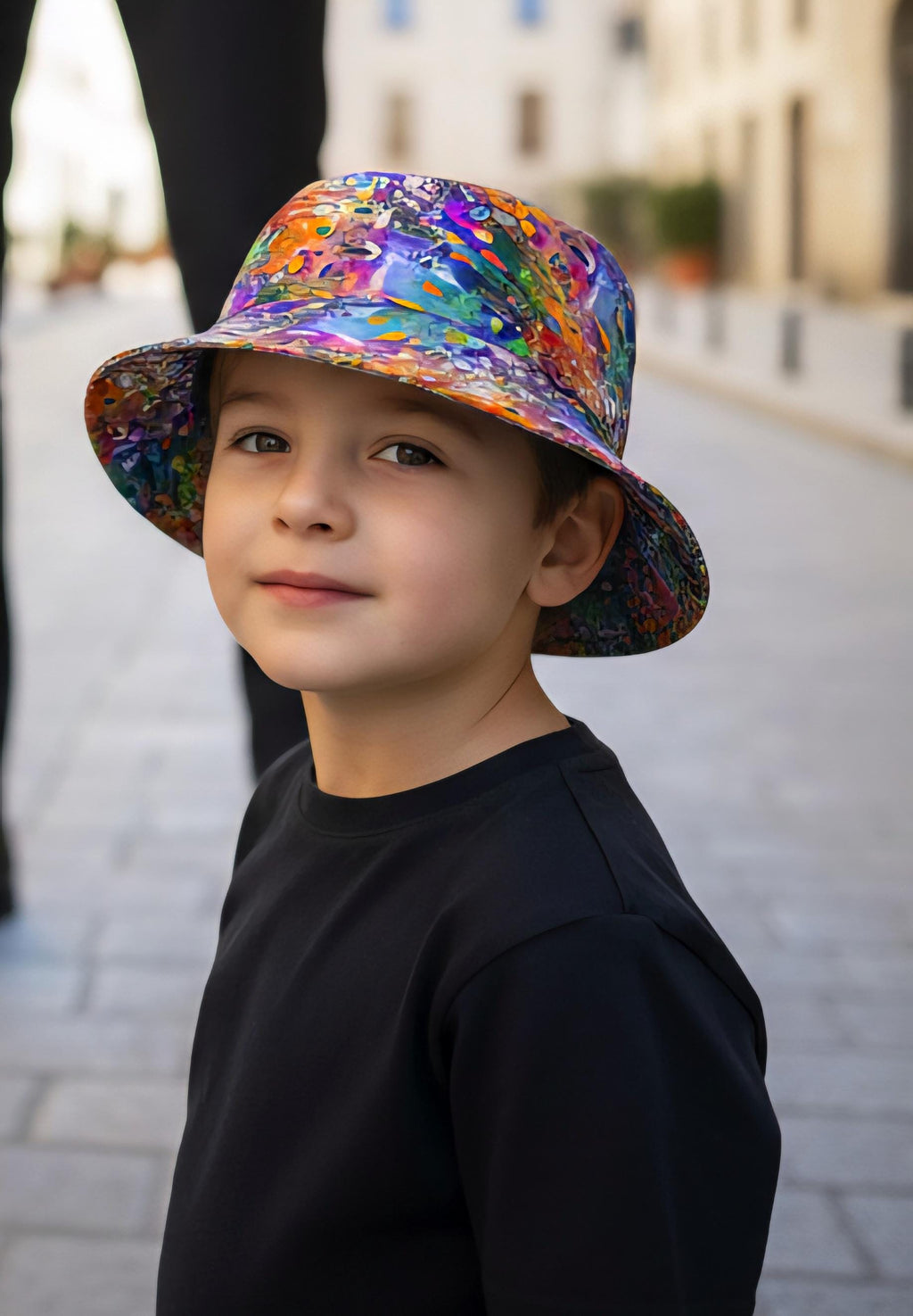 Abstract Acrylic Pour Bucket Hat: Wild Fairy Dreamer Design