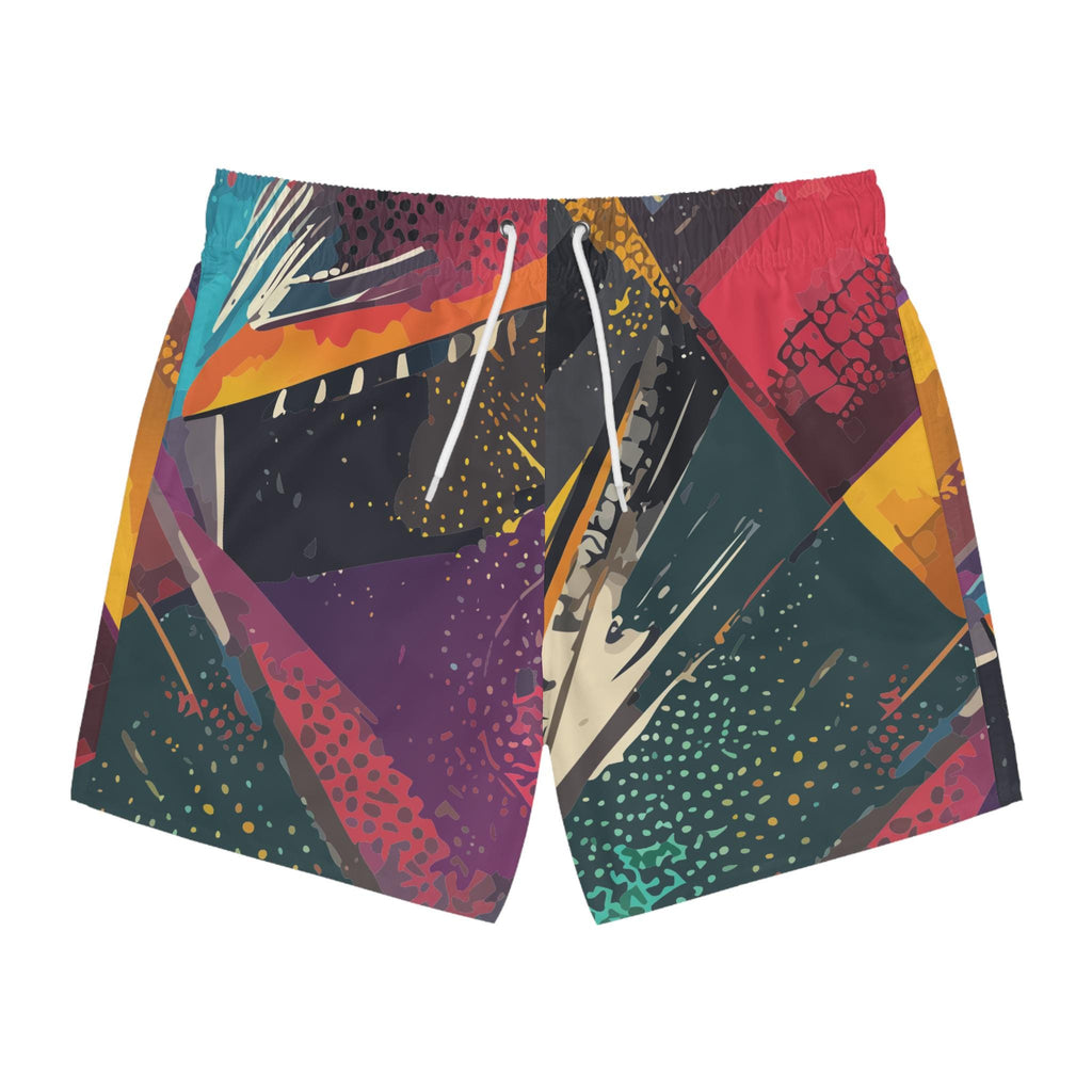 Abyss Prism Swim Trunks - Abstract Chaos Swimwear