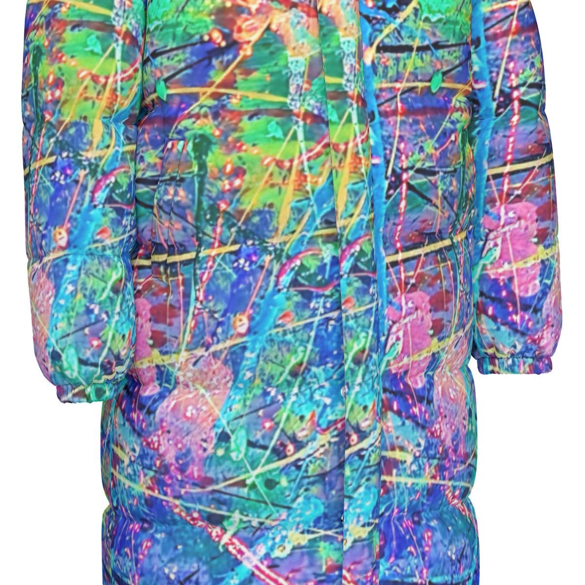 All-Over Print Unisex Long Down Jacket