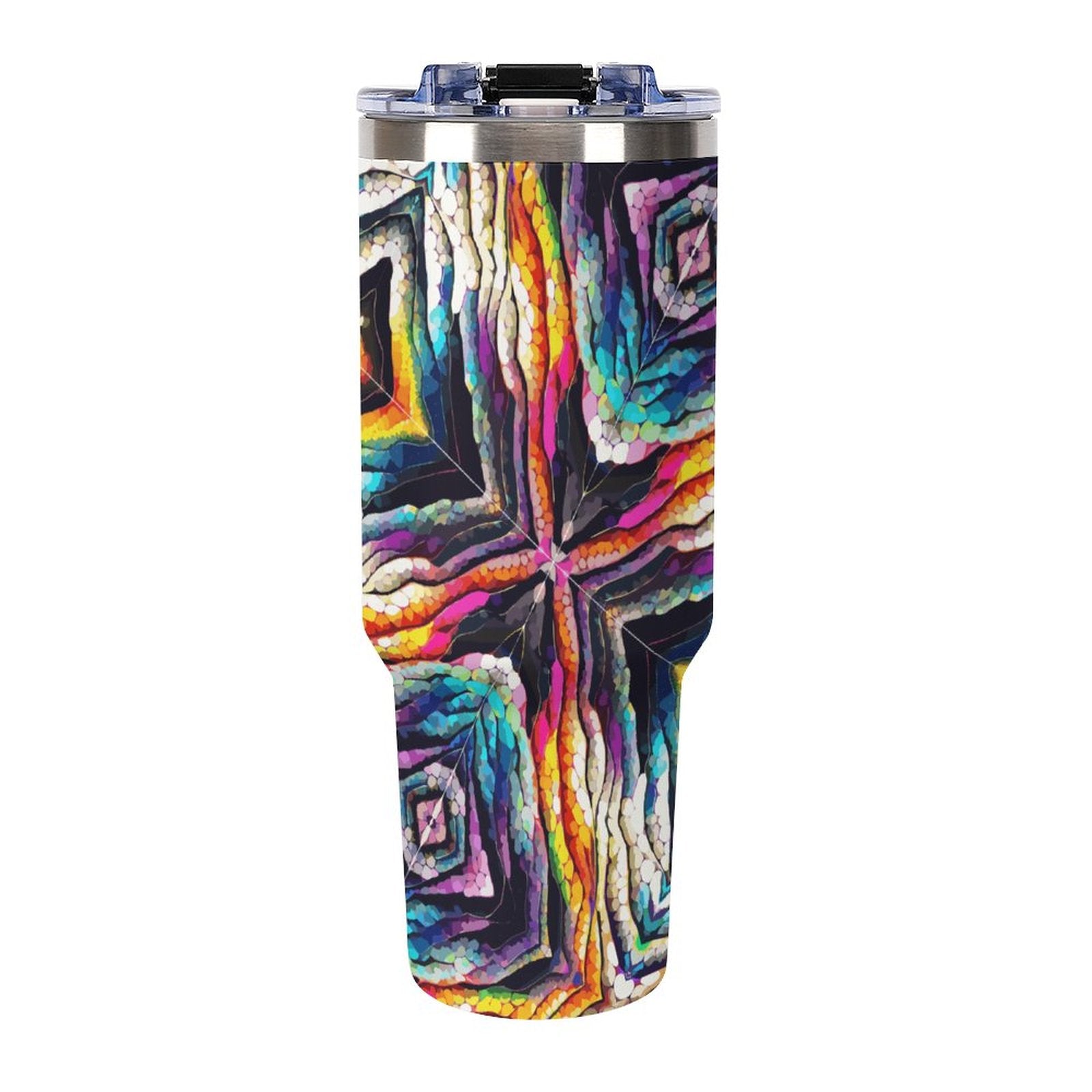 40oz Insulated Tumbler with Handle and Straw