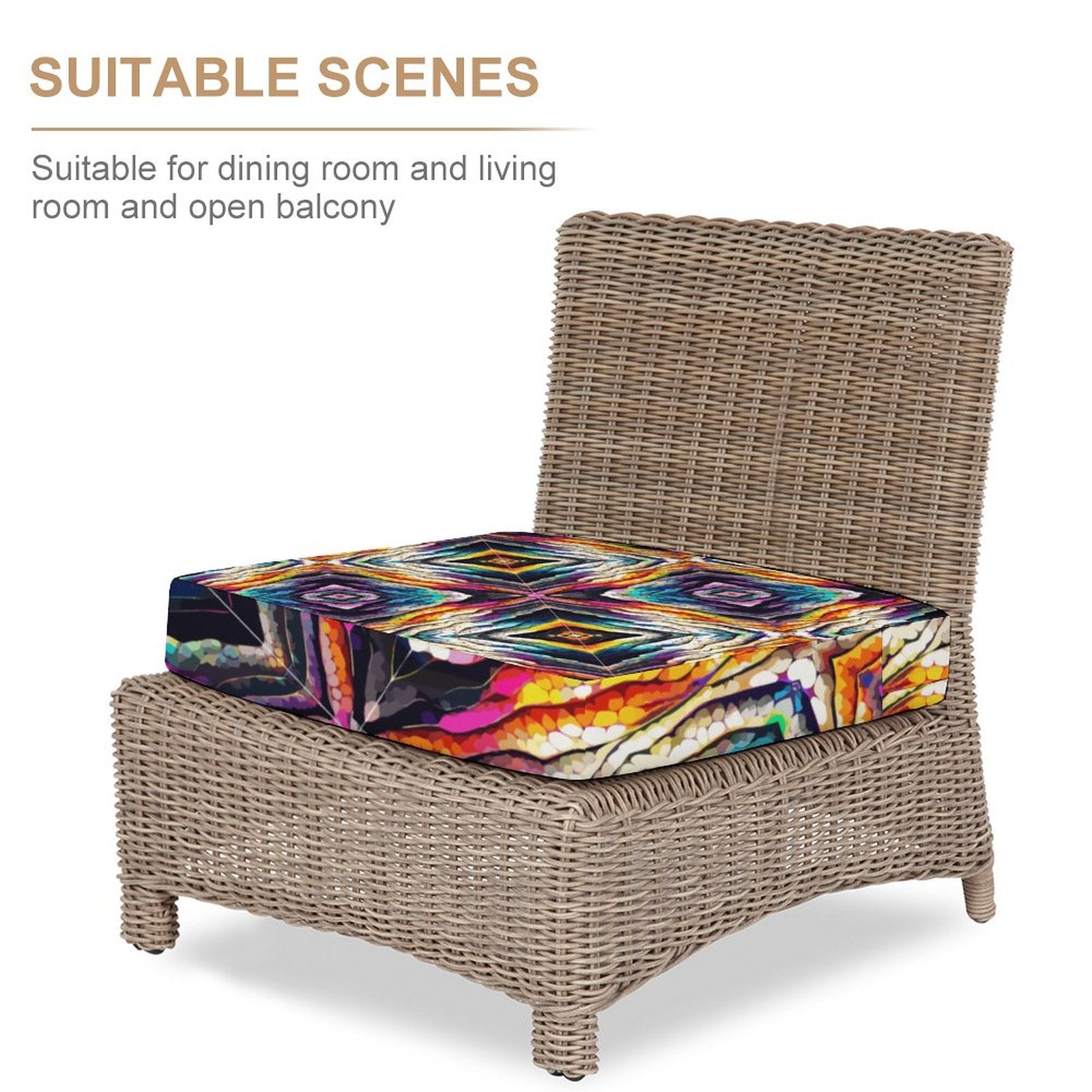 Couch Outdoor Cover-25"x25"x4"/64x64x10cm