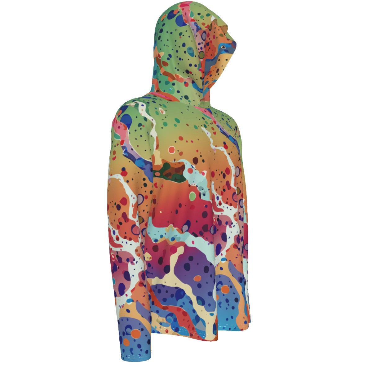 All-Over Print Men's Sunscreen  Sports Hoodie With Thumb Holes