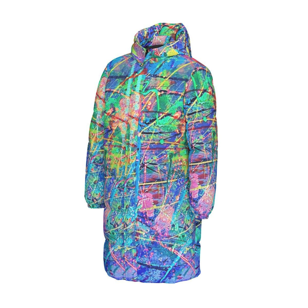 All-Over Print Unisex Long Down Jacket