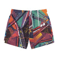 Abstract Art Swim Trunks, Vibrant Beach Shorts