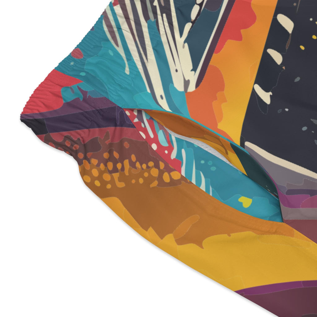 Abyss Prism Swim Trunks - Abstract Chaos Swimwear