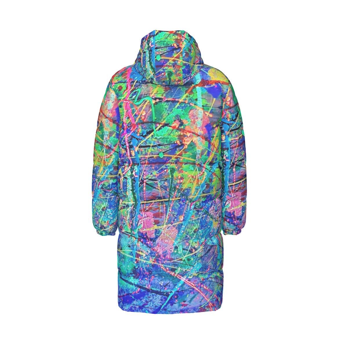 All-Over Print Unisex Long Down Jacket