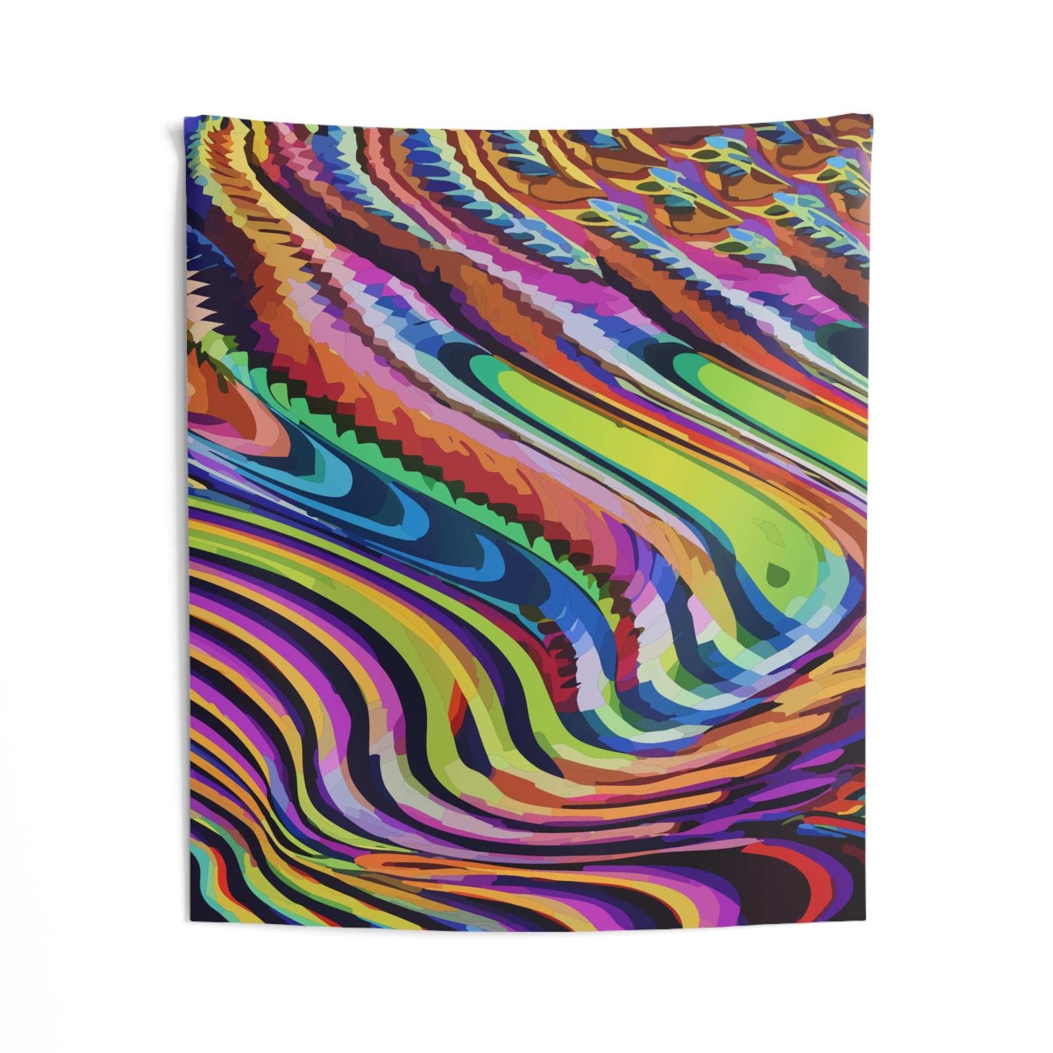 Psychedelic Abstract Wall Tapestry, Trippy Home Decor