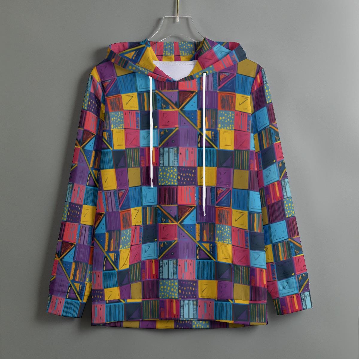 All-Over Print Women's Pullover Hoodie With Drawstring