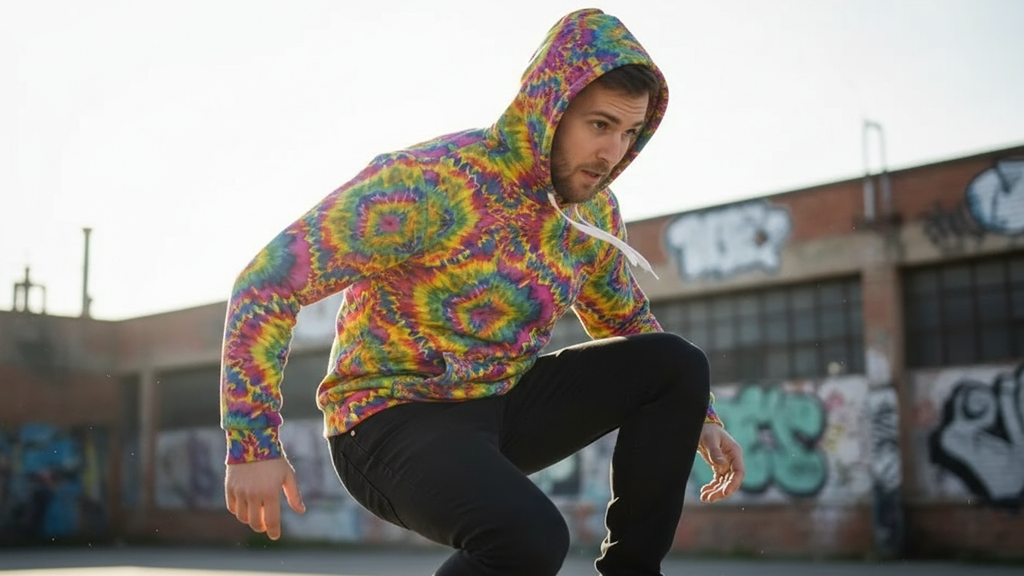 "Floral Chaos" Maximalist Sunflower Hoodie