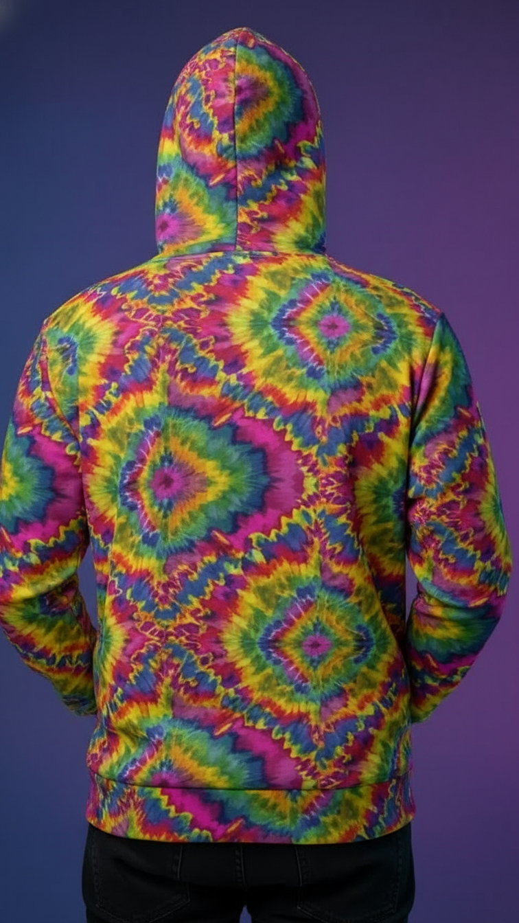 "Floral Chaos" Maximalist Sunflower Hoodie