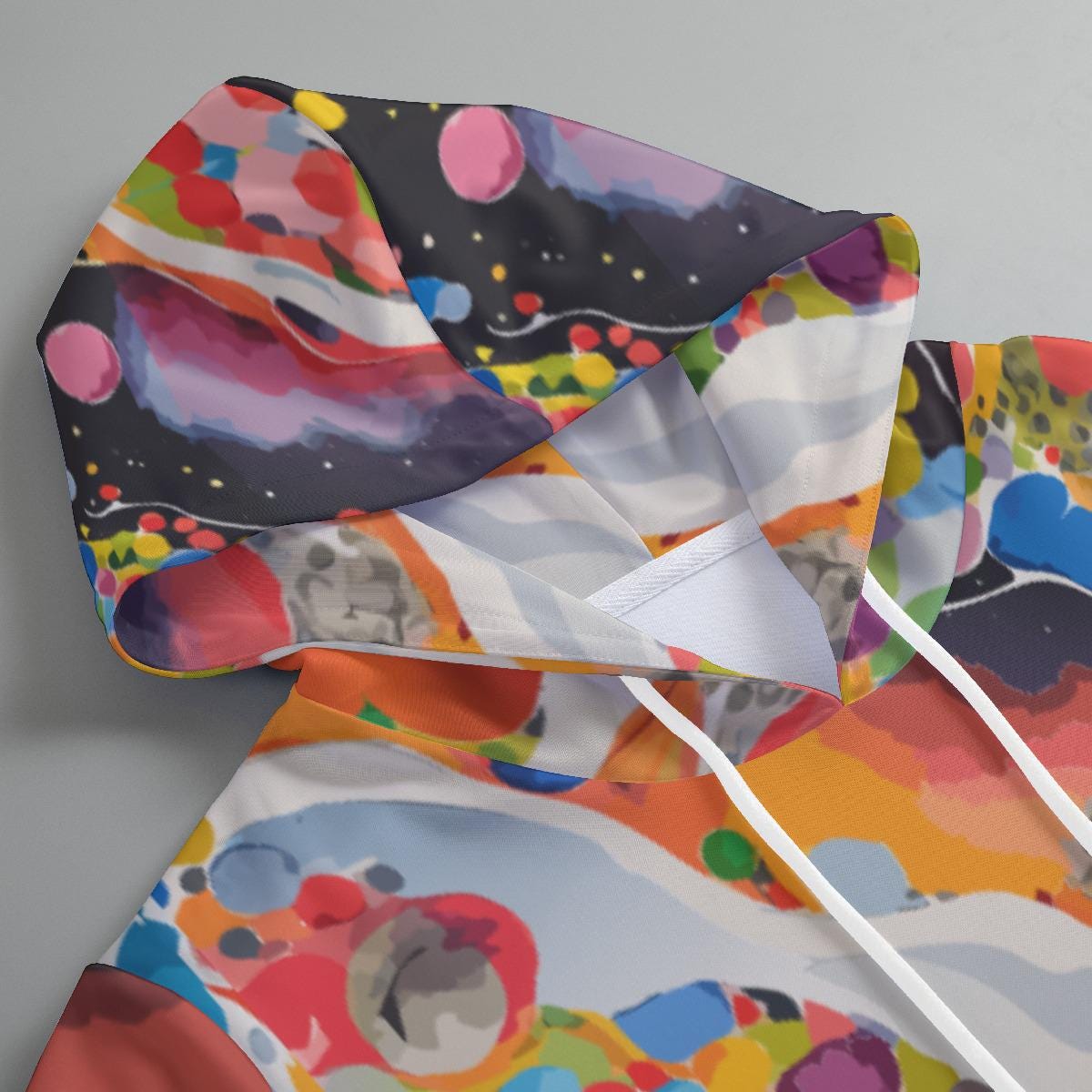 All-Over Print Women's Pullover Hoodie With Drawstring