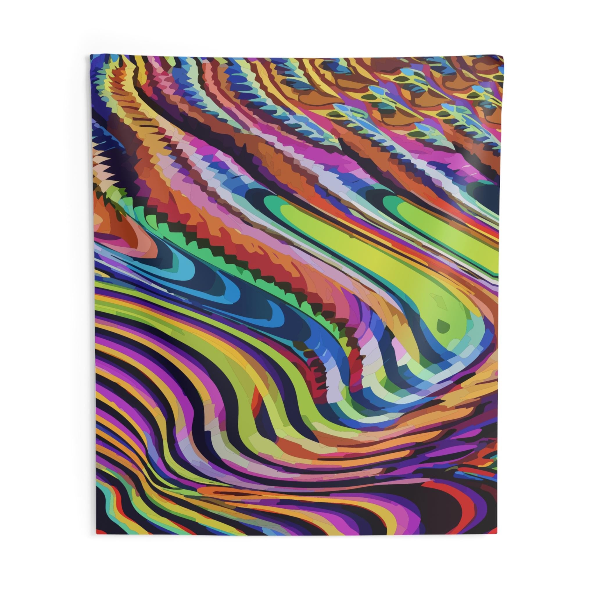 Psychedelic Abstract Wall Tapestry, Trippy Home Decor