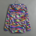 Vivid Brushstroke All-Over Print Streetwear Hoodie