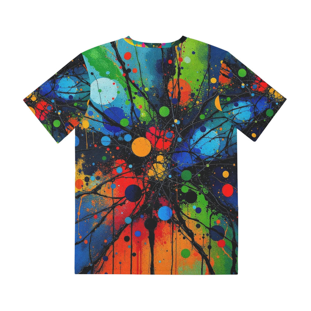 Psychedelic Splatter Shirt: Rave Festival Abstract Art