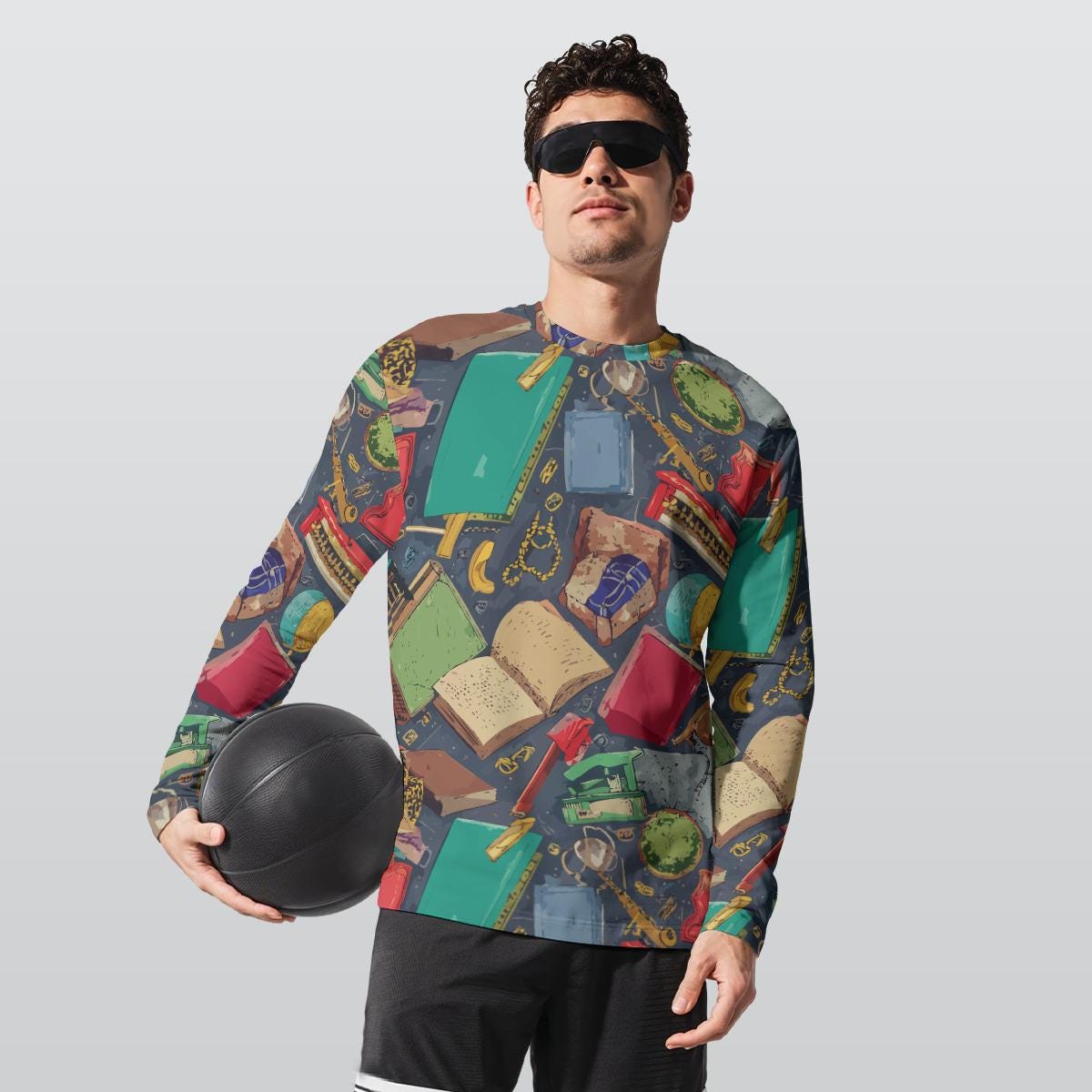 All-Over Print Long Sleeve T-Shirt | 190GSM Cotton