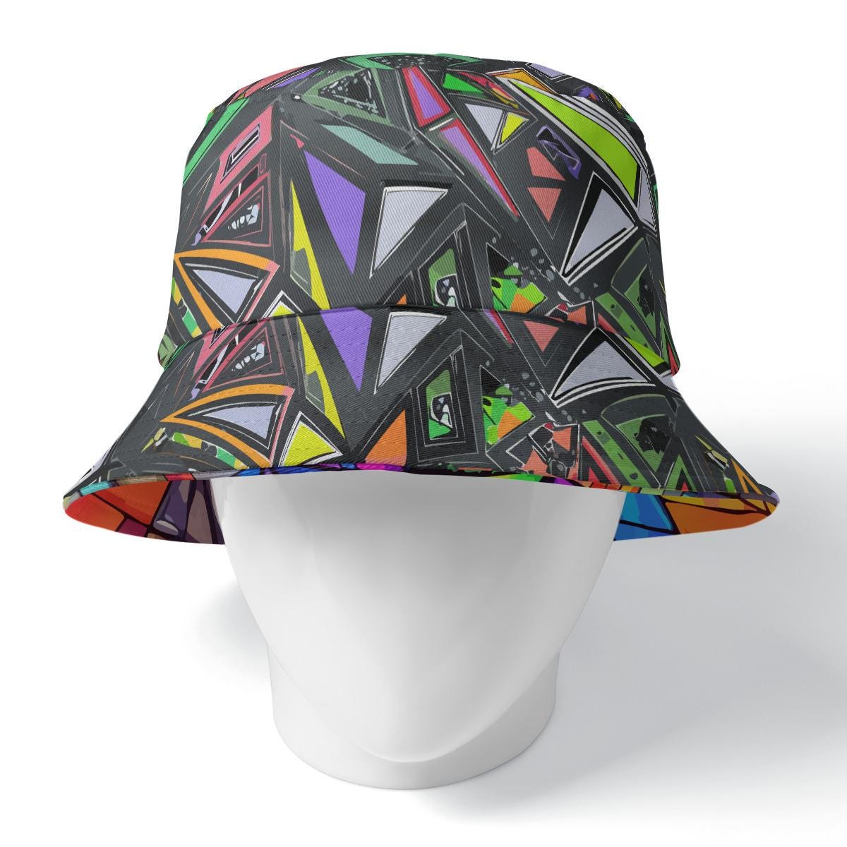 Stained Glass Rave All-Over Print Bucket Hat