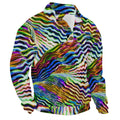 Vibrant Wave Art Maximalist Pullover