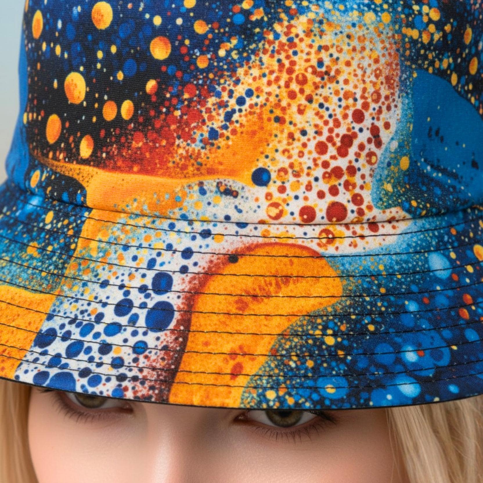 Copy of Abstract Cosmic Dot Painting Bucket Hat | Colorful Space Pattern
