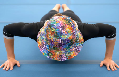 Abstract Acrylic Pour Bucket Hat: Wild Fairy Dreamer Design