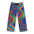 Colorful Swirl Pattern Pajama Pants | Abstract Rainbow Marble Print