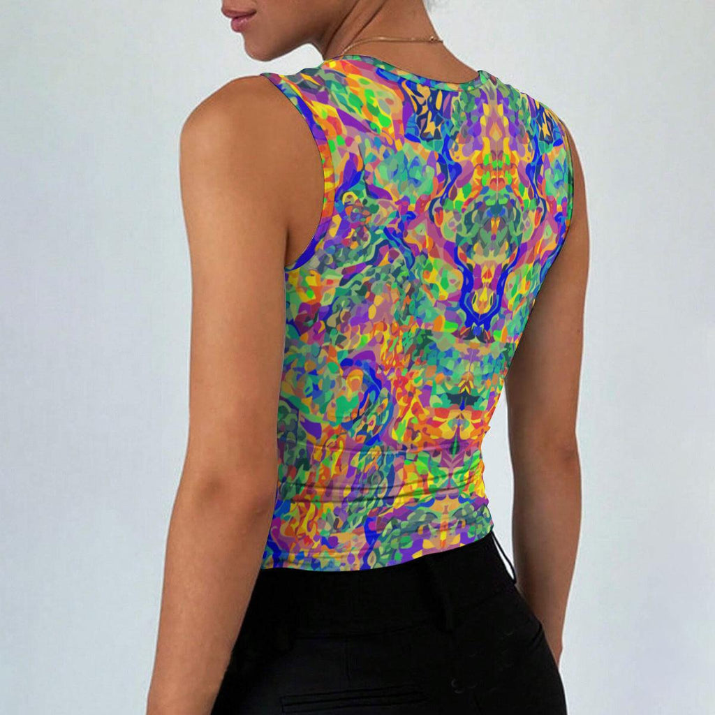 All-Over Print Women’s Sleeveless Square Neck Tank Top