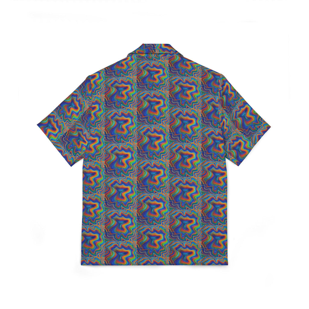 Jewel Tone Linen-Texture Camp Shirt Men's Hawaiian AOP | All-Over Sublimation