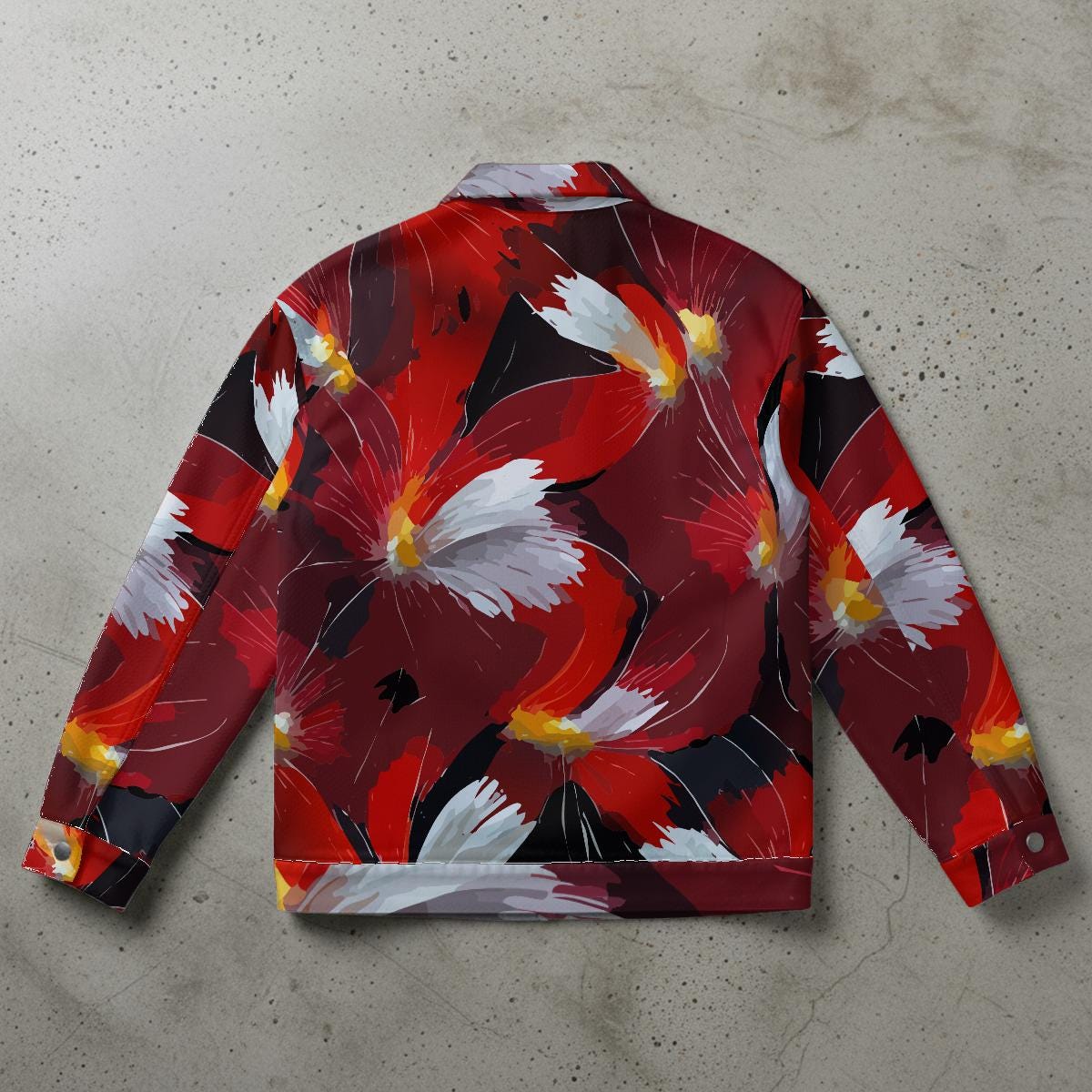 Red White and Black Collared Jacket for Men or Women