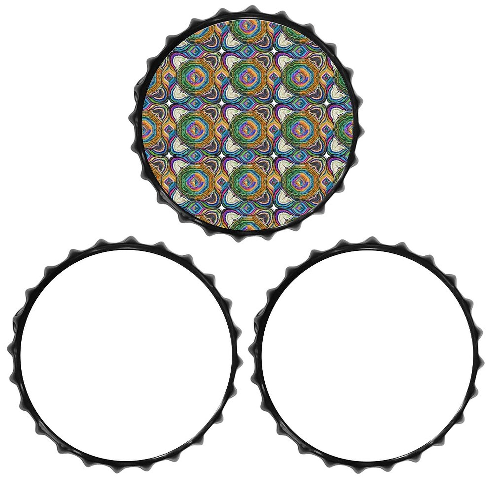 Abstract Psychedelic Swirl Art Iron Plate