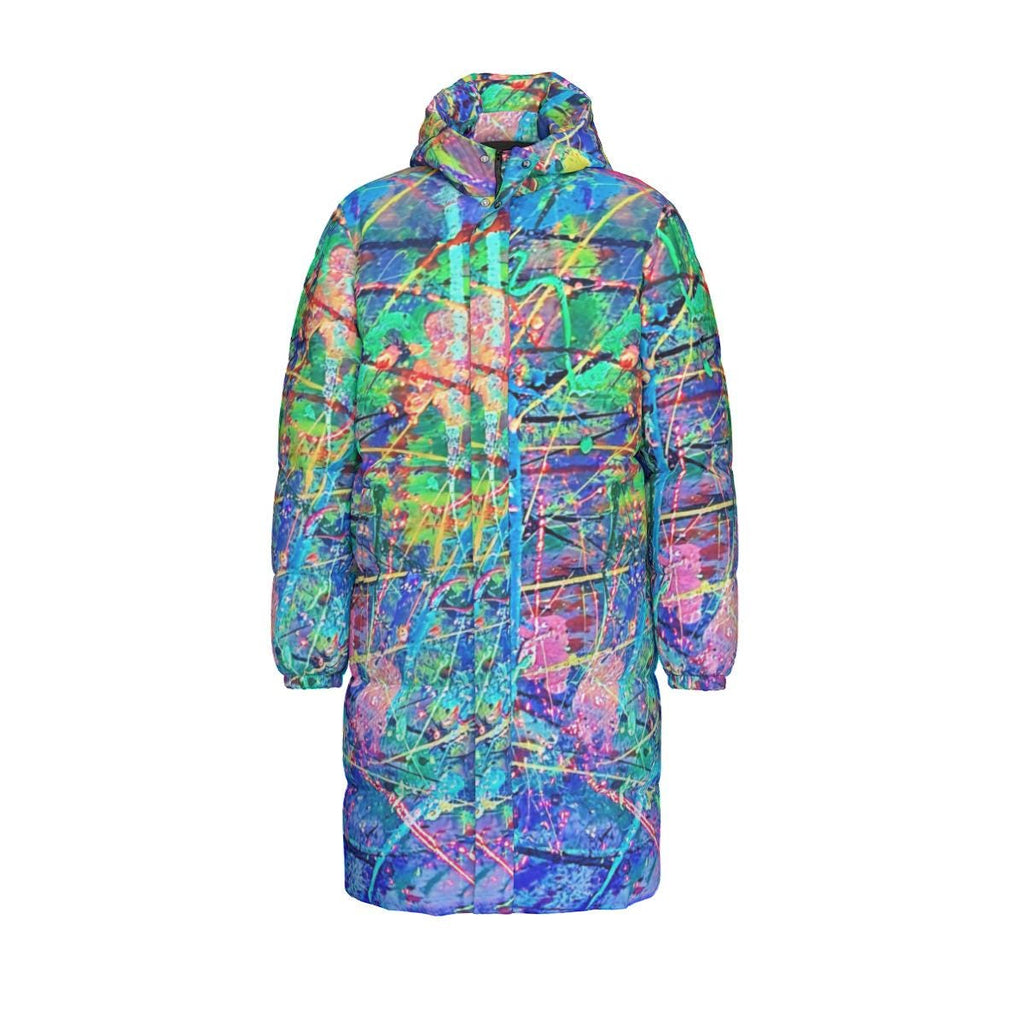 All-Over Print Unisex Long Down Jacket
